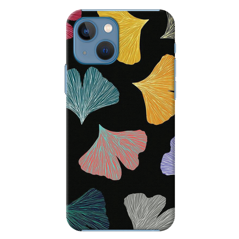 Colorful leafes Printed Slim Cases and Cover for iPhone 13 Mini