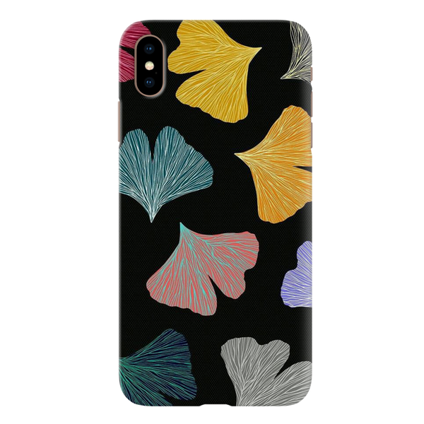 Colorful leafes Printed Slim Cases and Cover for iPhone XS Max