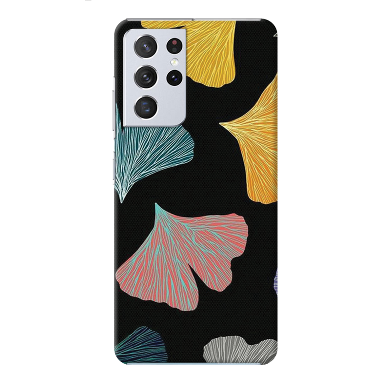 Colorful leafes Printed Slim Cases and Cover for Galaxy S21 Ultra