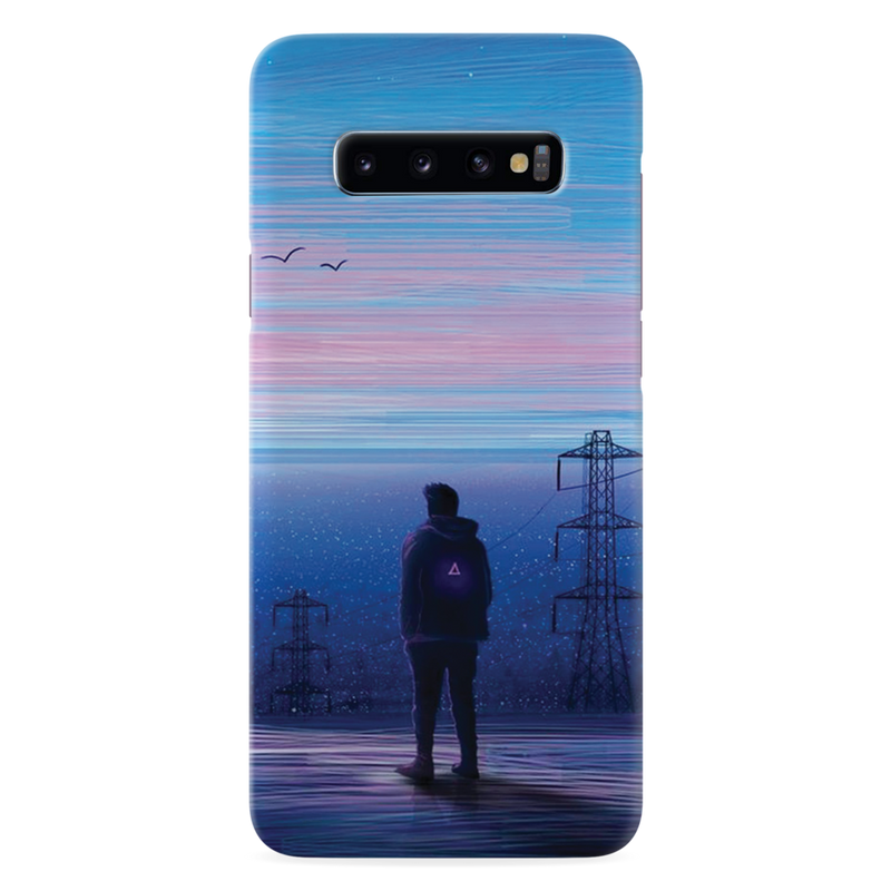 Alone at night Printed Slim Cases and Cover for Galaxy S10