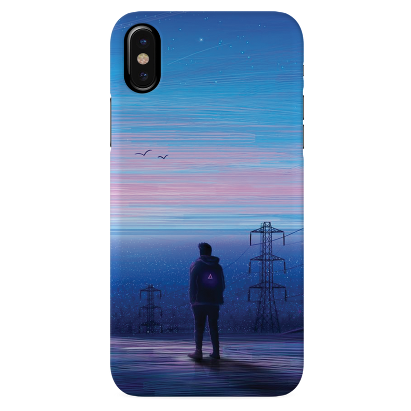 Alone at night Printed Slim Cases and Cover for iPhone X