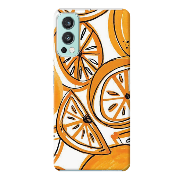 Orange Lemon Printed Slim Cases and Cover for OnePlus Nord 2