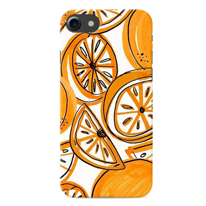 Orange Lemon Printed Slim Cases and Cover for iPhone 8