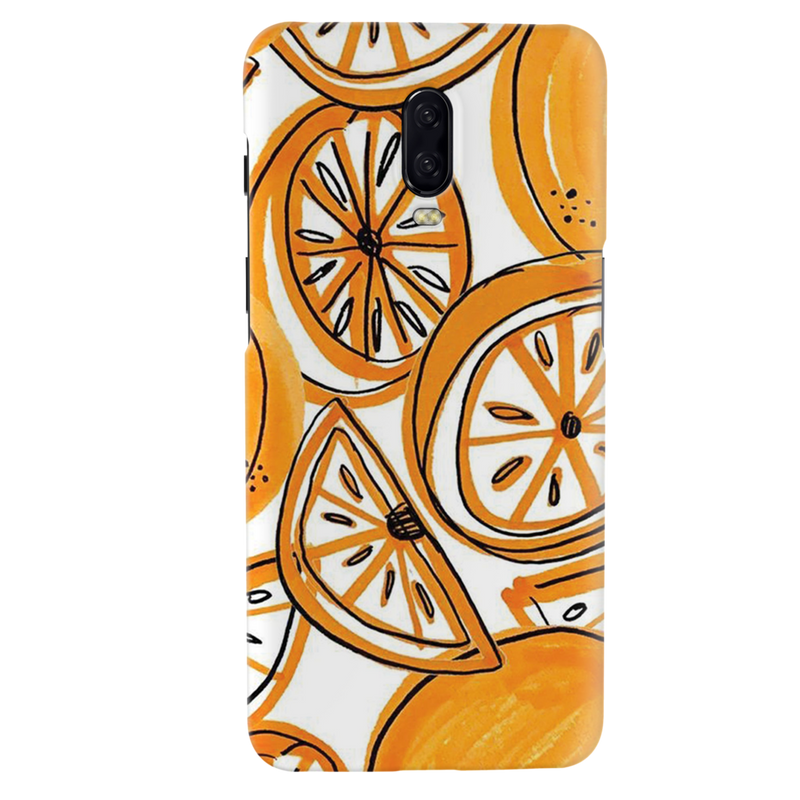 Orange Lemon Printed Slim Cases and Cover for OnePlus 6T