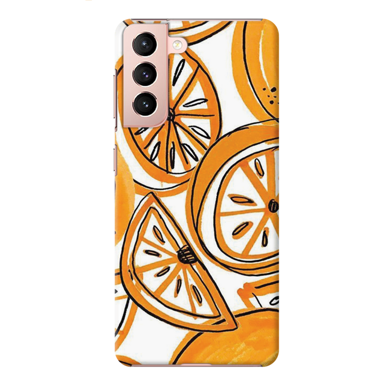 Orange Lemon Printed Slim Cases and Cover for Galaxy S21 Plus