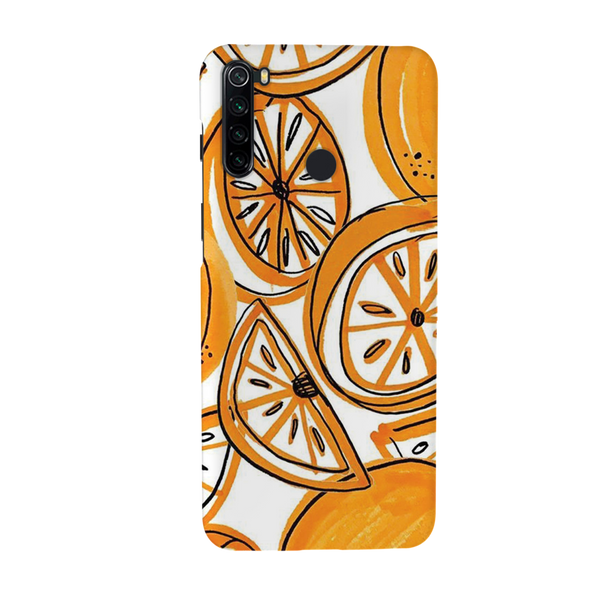 Orange Lemon Printed Slim Cases and Cover for Redmi Note 8