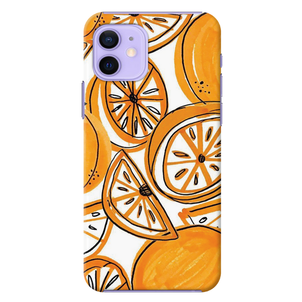 Orange Lemon Printed Slim Cases and Cover for iPhone 12 Mini