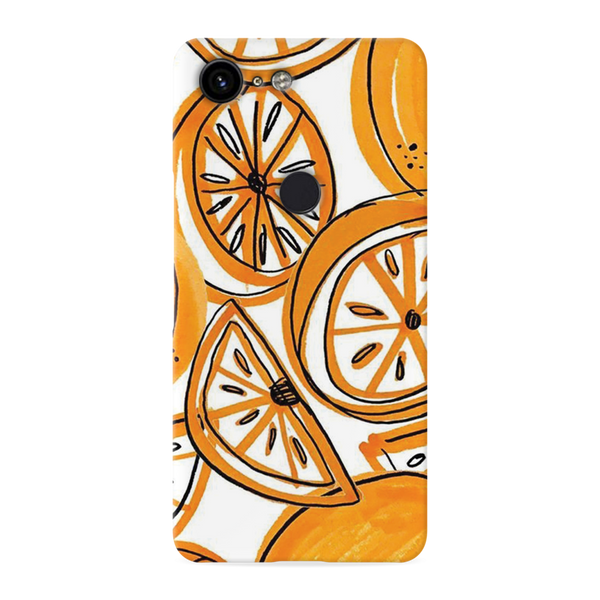 Orange Lemon Printed Slim Cases and Cover for Pixel 3