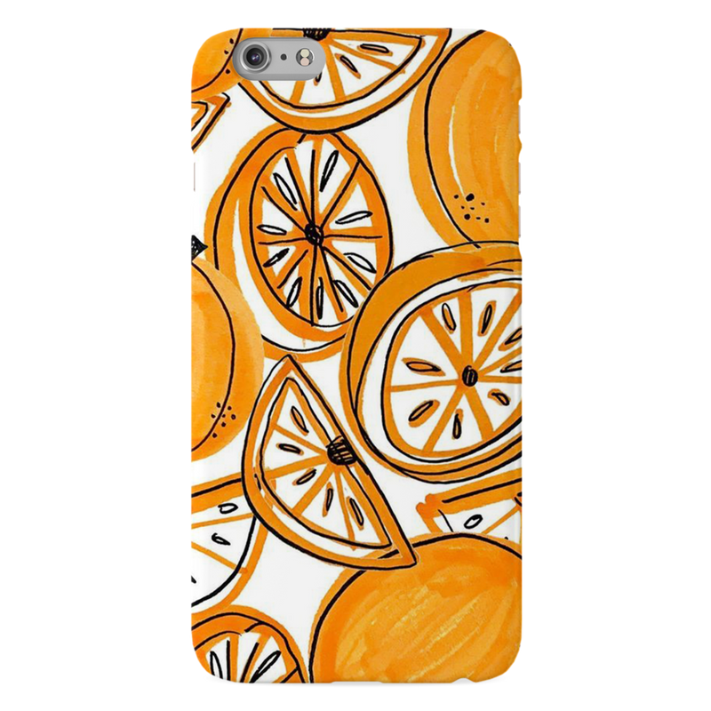 Orange Lemon Printed Slim Cases and Cover for iPhone 6 Plus