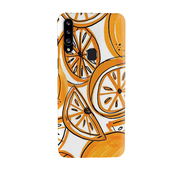 Orange Lemon Printed Slim Cases and Cover for Galaxy A20S