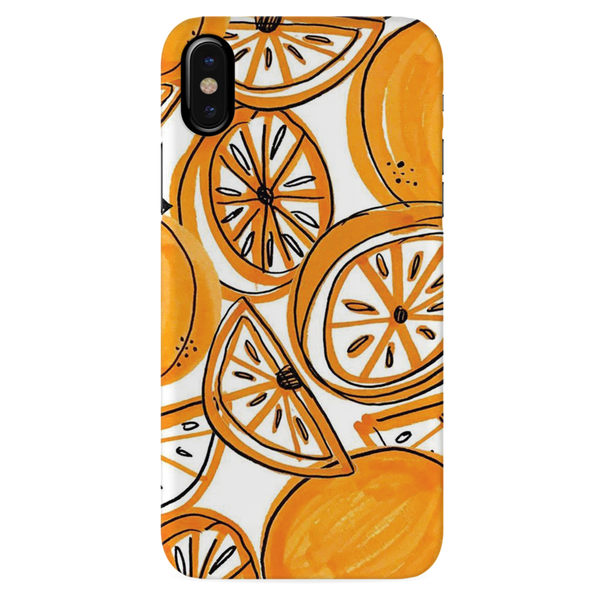 Orange Lemon Printed Slim Cases and Cover for iPhone X