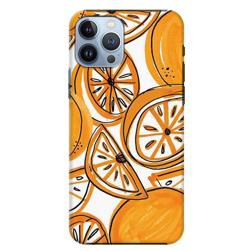 Orange Lemon Printed Slim Cases and Cover for iPhone 13 Pro