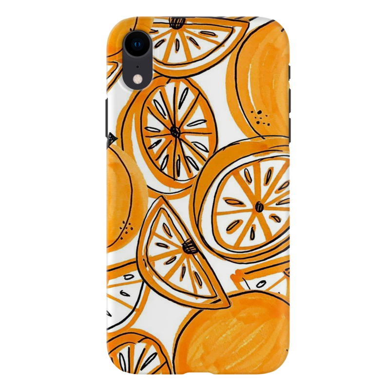 Orange Lemon Printed Slim Cases and Cover for iPhone XR