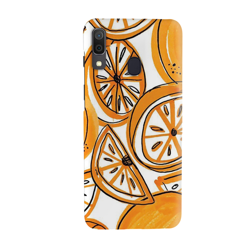 Orange Lemon Printed Slim Cases and Cover for Galaxy A20