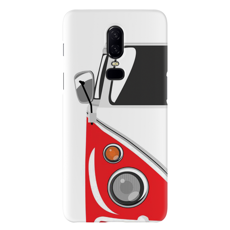 Red Volkswagon Printed Slim Cases and Cover for OnePlus 6