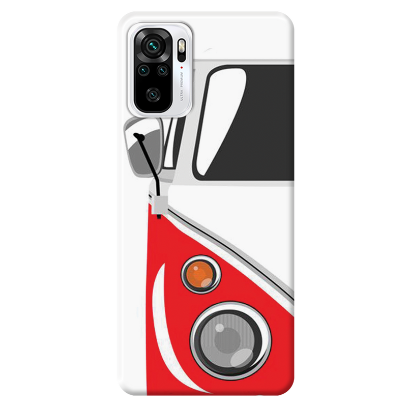 Red Volkswagon Printed Slim Cases and Cover for Redmi Note 10