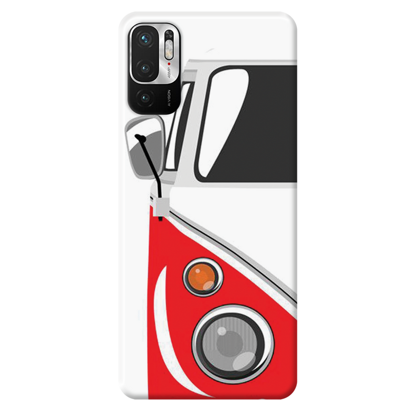 Red Volkswagon Printed Slim Cases and Cover for Redmi Note 10T