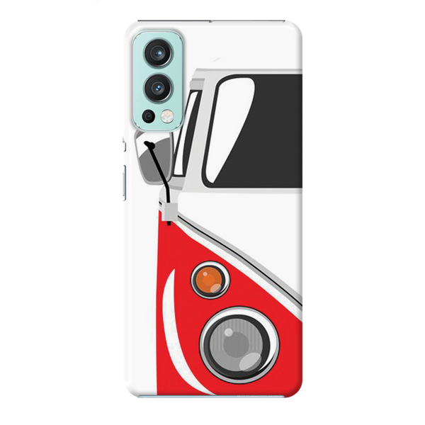 Red Volkswagon Printed Slim Cases and Cover for OnePlus Nord 2