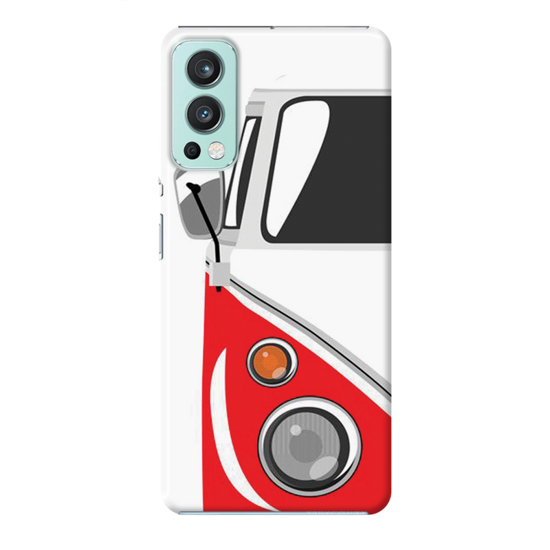 Red Volkswagon Printed Slim Cases and Cover for OnePlus Nord 2
