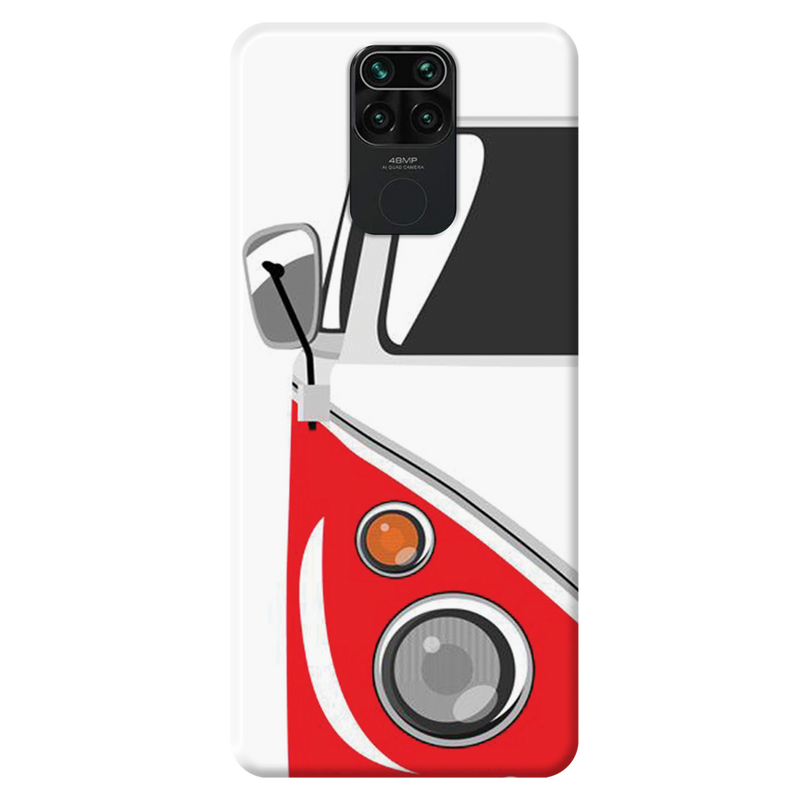 Red Volkswagon Printed Slim Cases and Cover for Redmi Note 9