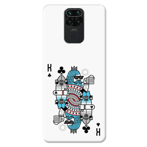 King 2 Card Printed Slim Cases and Cover for Redmi Note 9