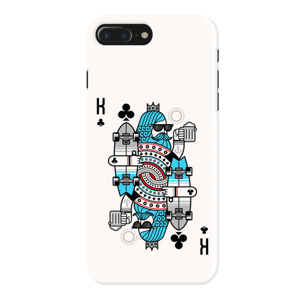 King 2 Card Printed Slim Cases and Cover for iPhone 8 Plus