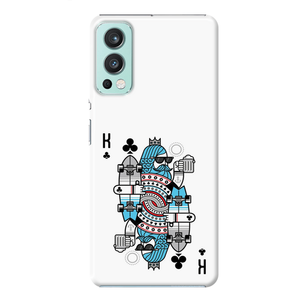 King 2 Card Printed Slim Cases and Cover for OnePlus Nord 2