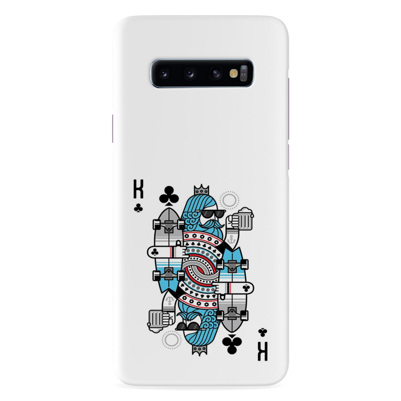 King 2 Card Printed Slim Cases and Cover for Galaxy S10 Plus