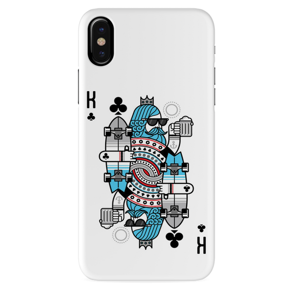 King 2 Card Printed Slim Cases and Cover for iPhone X