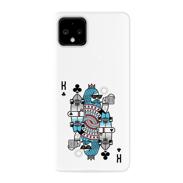 King 2 Card Printed Slim Cases and Cover for Pixel 4