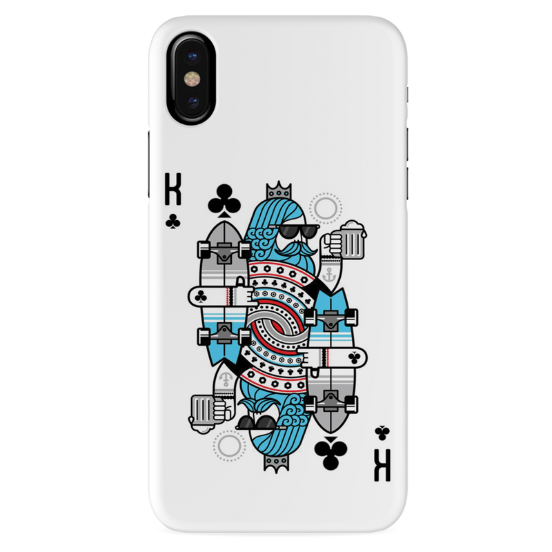 King 2 Card Printed Slim Cases and Cover for iPhone XS