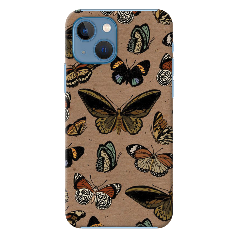 Butterfly Printed Slim Cases and Cover for iPhone 13 Mini