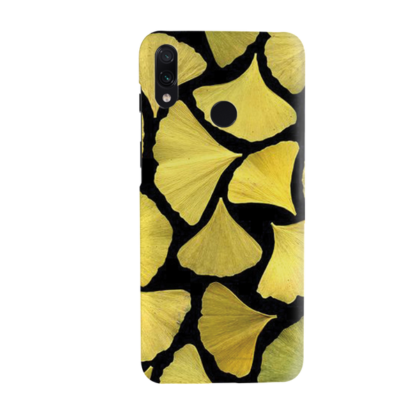 Yellow Leafs Printed Slim Cases and Cover for Redmi Note 7 Pro