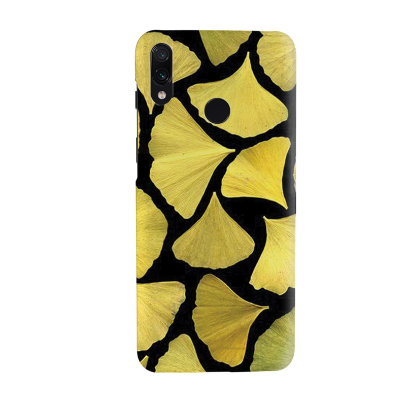 Yellow Leafs Printed Slim Cases and Cover for Redmi Note 7 Pro