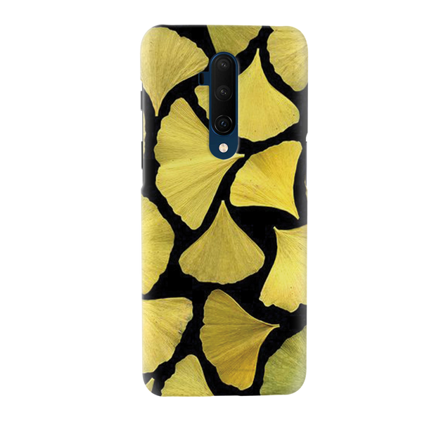 Yellow Leafs Printed Slim Cases and Cover for OnePlus 7T Pro