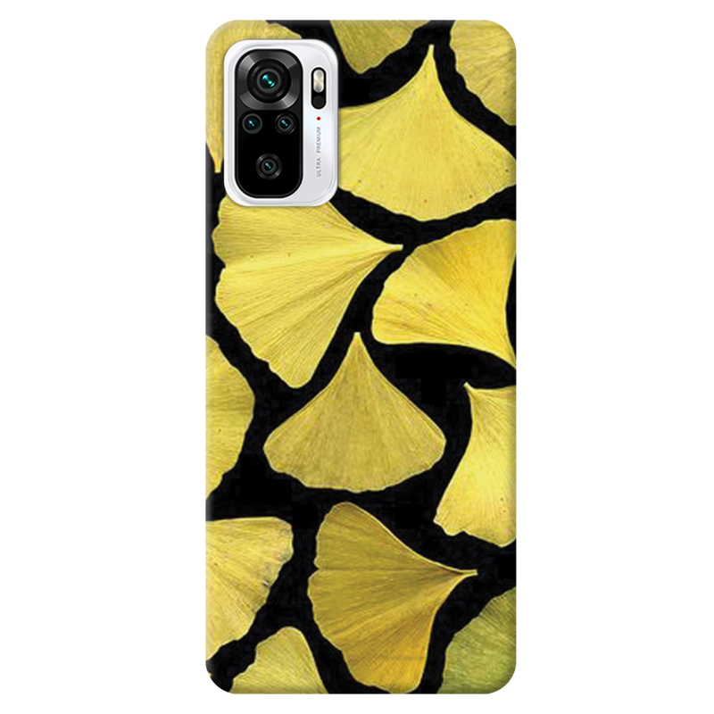 Yellow Leafs Printed Slim Cases and Cover for Redmi Note 10