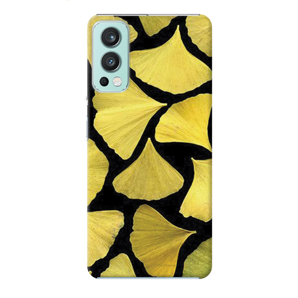 Yellow Leafs Printed Slim Cases and Cover for OnePlus Nord 2