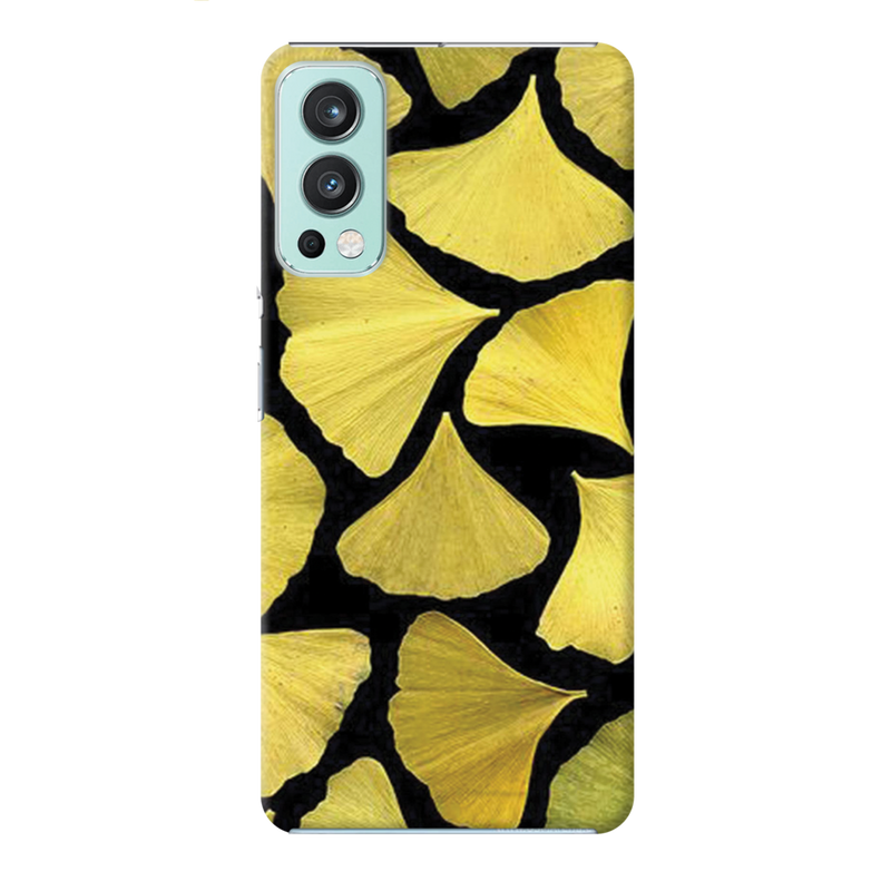 Yellow Leafs Printed Slim Cases and Cover for OnePlus Nord 2