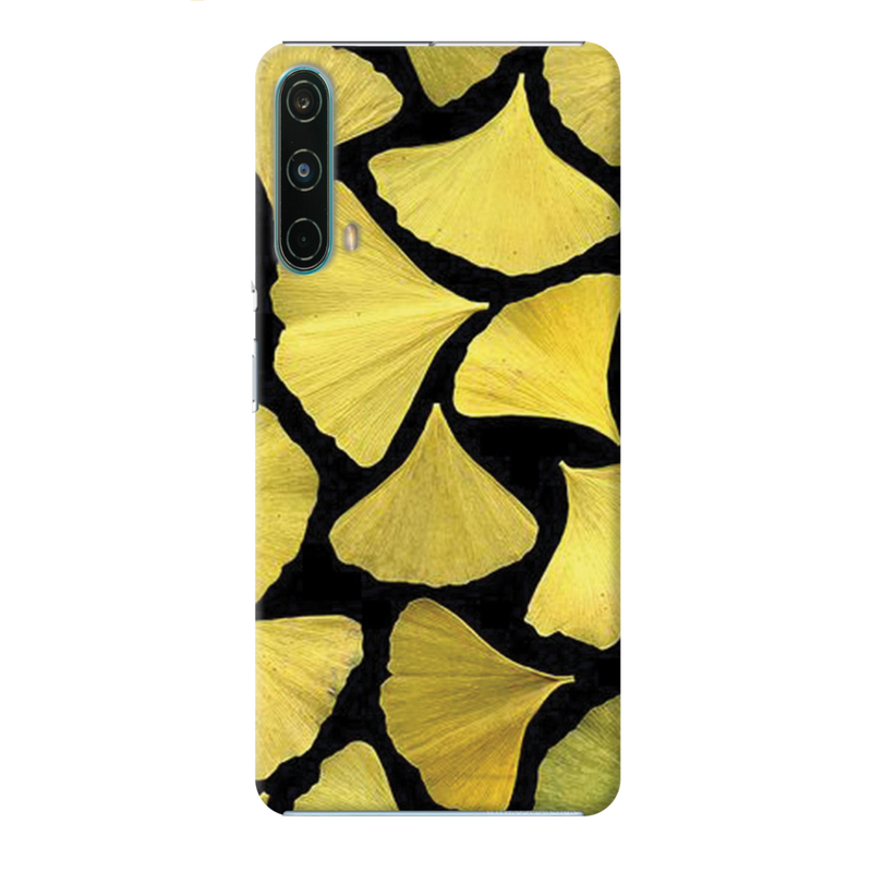 Yellow Leafs Printed Slim Cases and Cover for OnePlus Nord CE 5G
