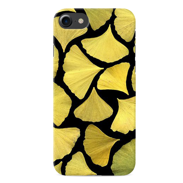 Yellow Leafs Printed Slim Cases and Cover for iPhone 8