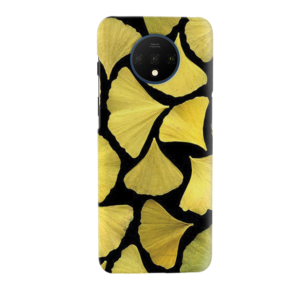 Yellow Leafs Printed Slim Cases and Cover for OnePlus 7T