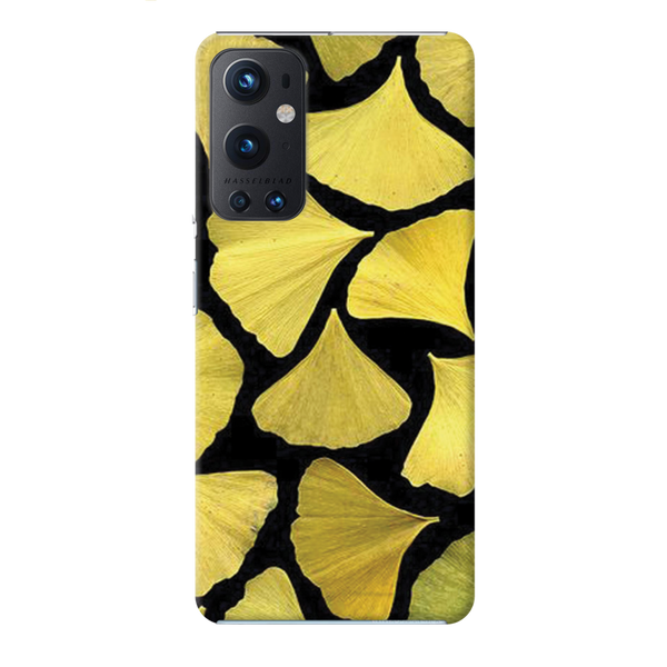 Yellow Leafs Printed Slim Cases and Cover for OnePlus 9 Pro