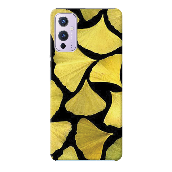Yellow Leafs Printed Slim Cases and Cover for OnePlus 9