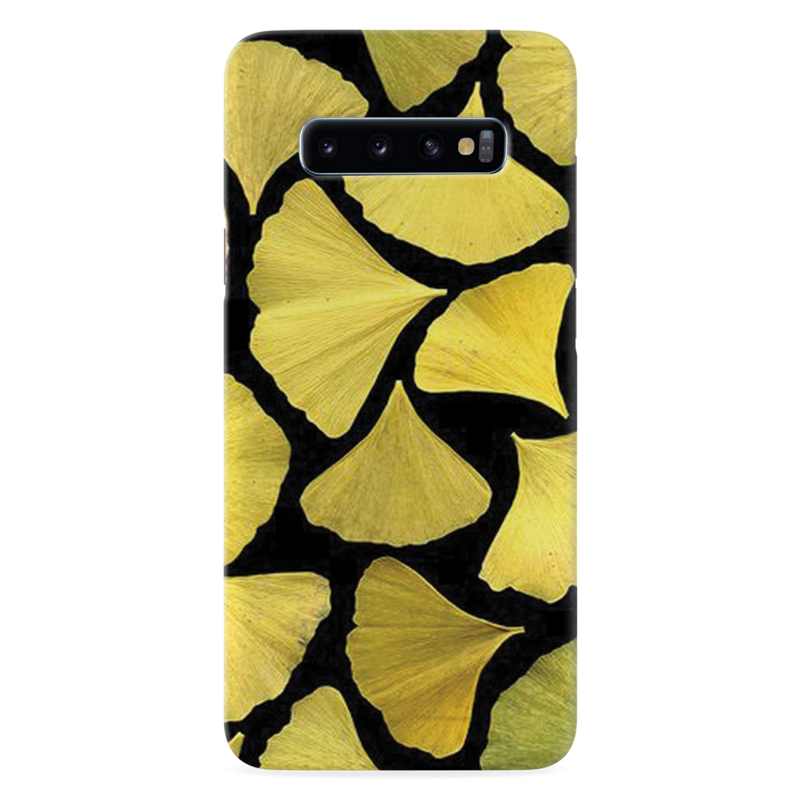 Yellow Leafs Printed Slim Cases and Cover for Galaxy S10 Plus