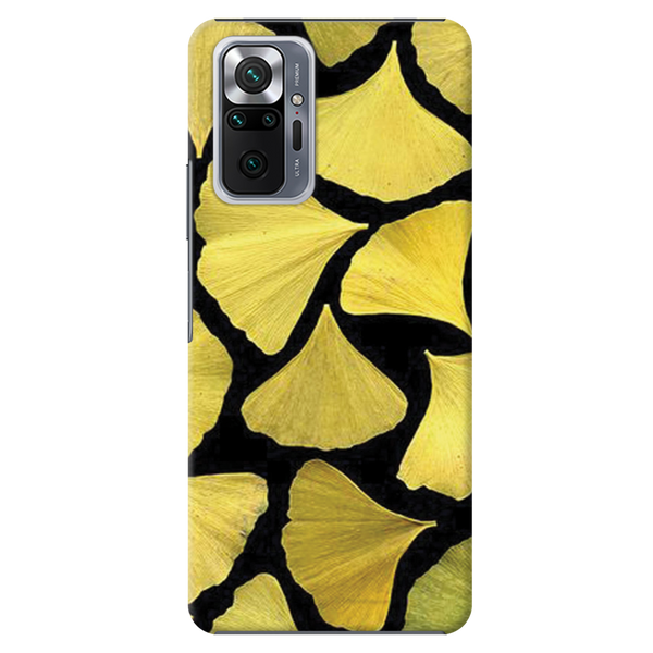 Yellow Leafs Printed Slim Cases and Cover for Redmi Note 10 Pro Max