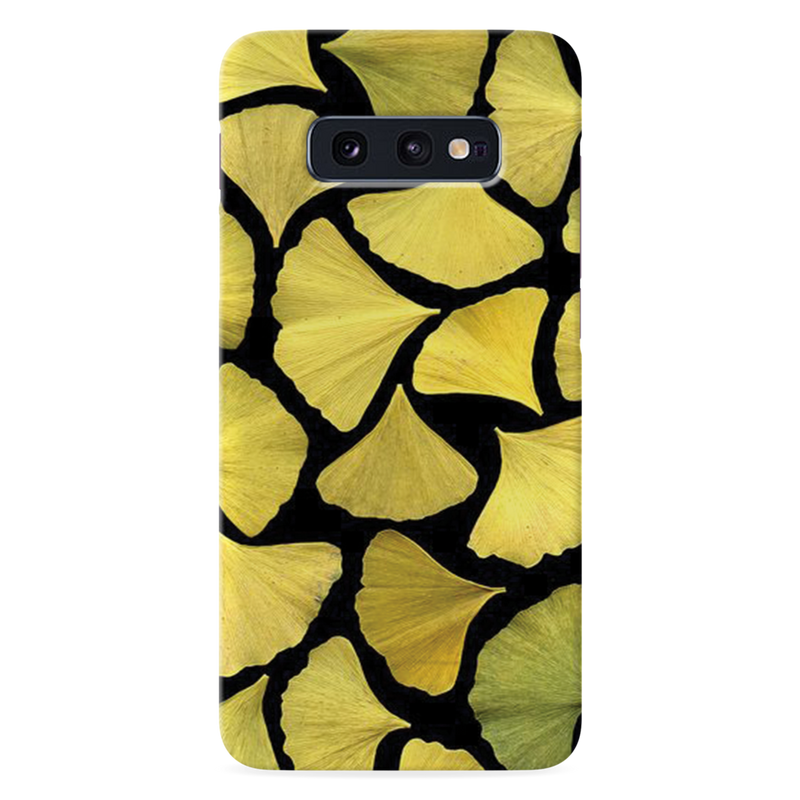 Yellow Leafs Printed Slim Cases and Cover for Galaxy S10E