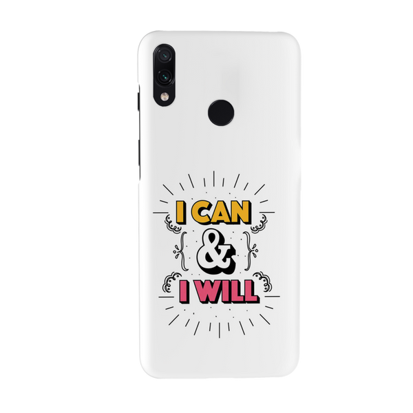 I can and I will Printed Slim Cases and Cover for Redmi Note 7 Pro