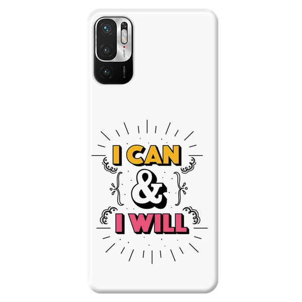 I can and I will Printed Slim Cases and Cover for Redmi Note 10T