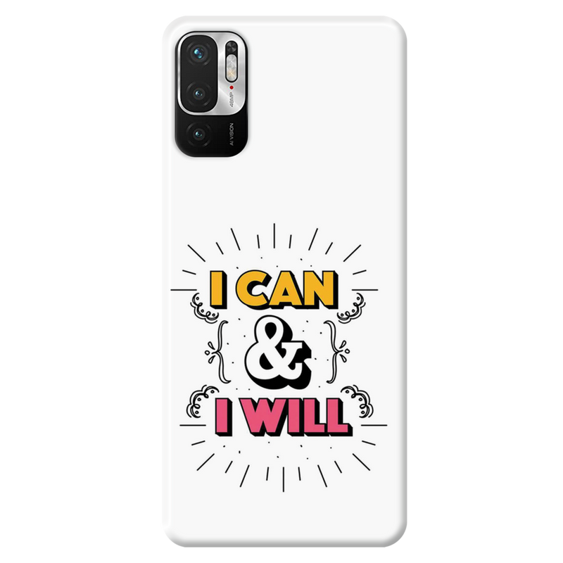 I can and I will Printed Slim Cases and Cover for Redmi Note 10T