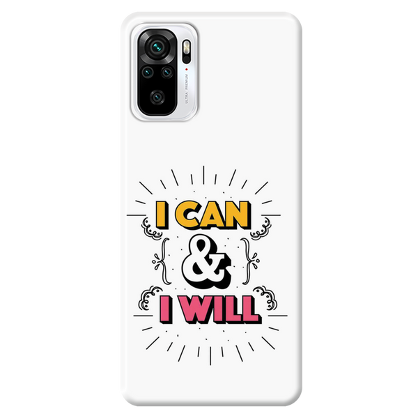 I can and I will Printed Slim Cases and Cover for Redmi Note 10
